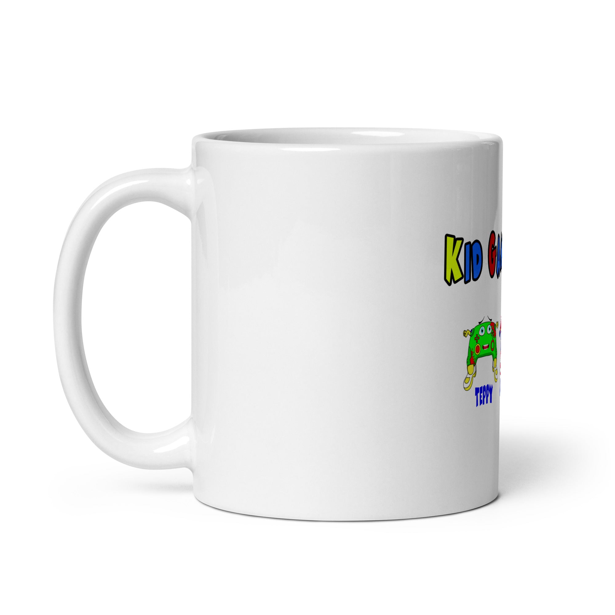 White glossy mug