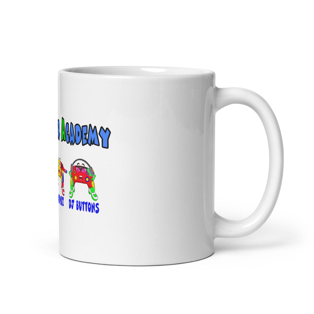 White glossy mug