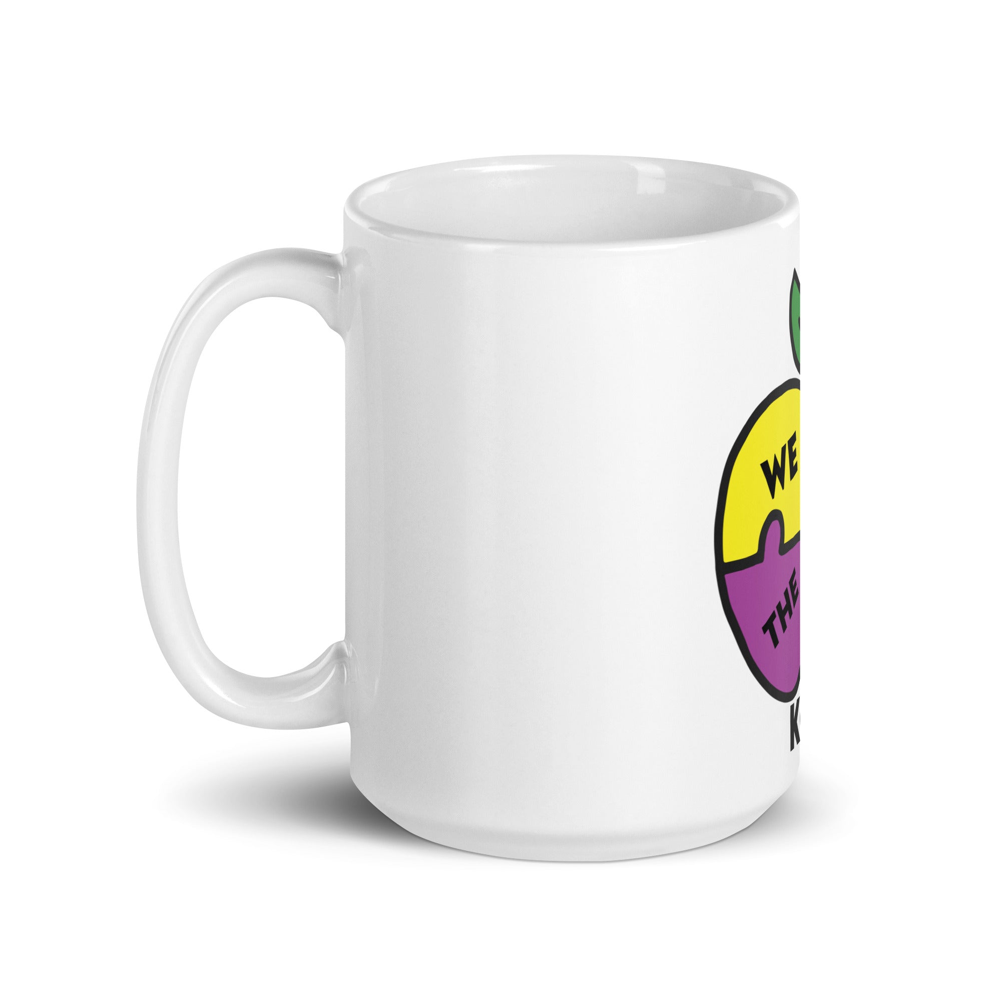 White glossy mug