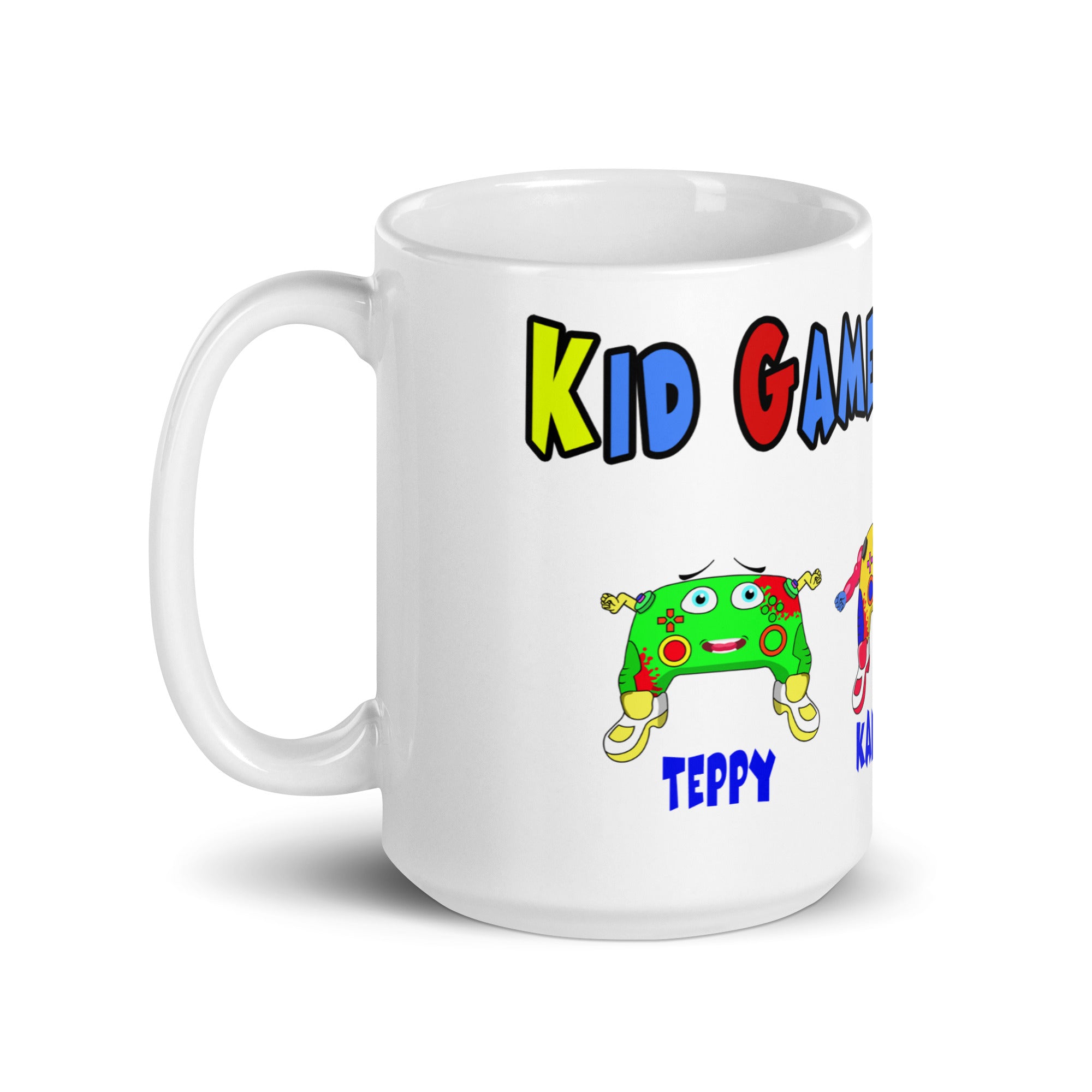 White glossy mug
