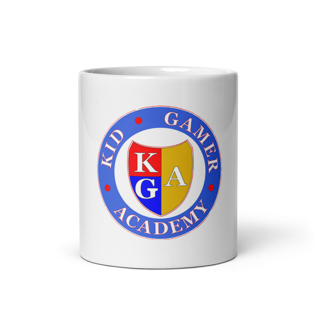 White glossy mug