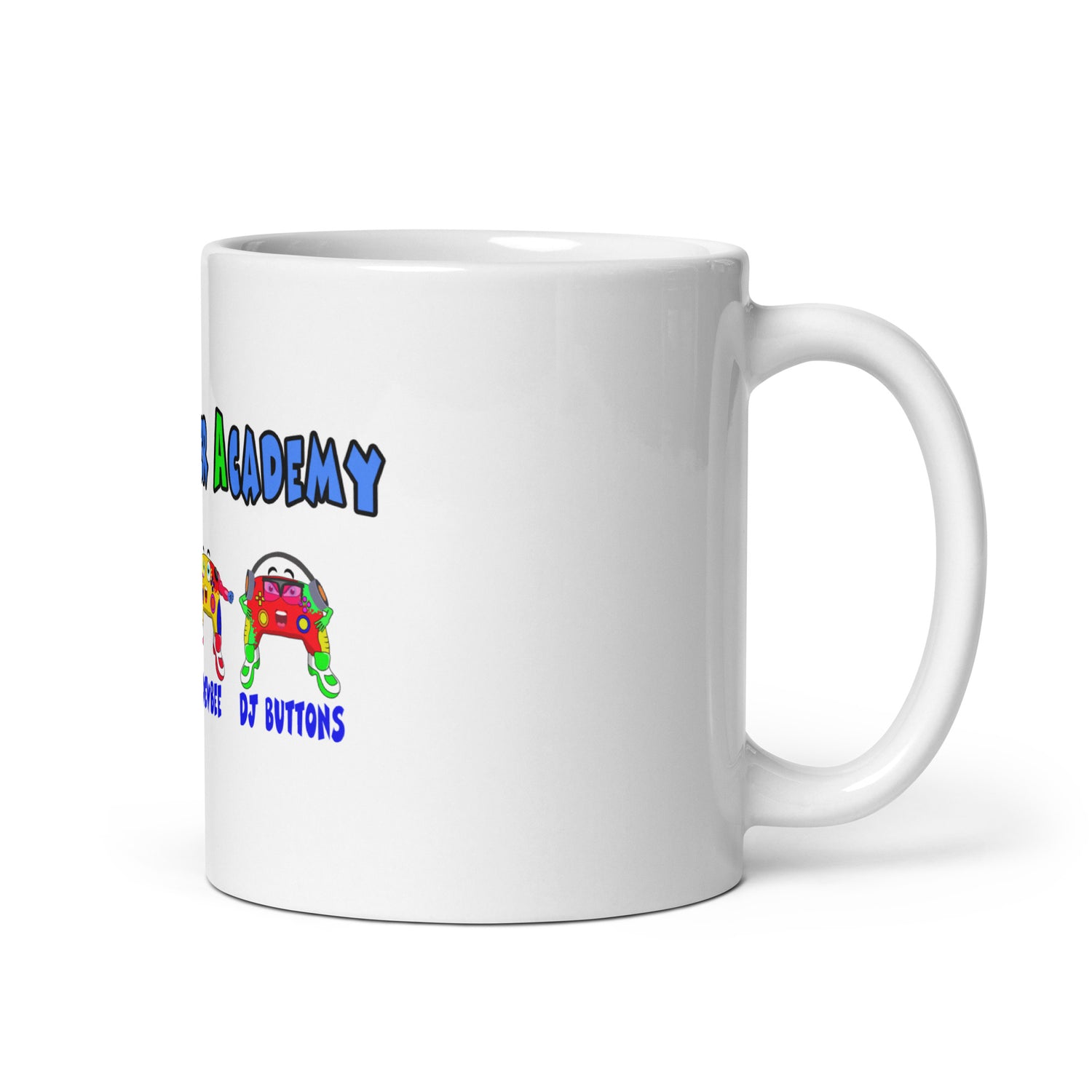 White glossy mug