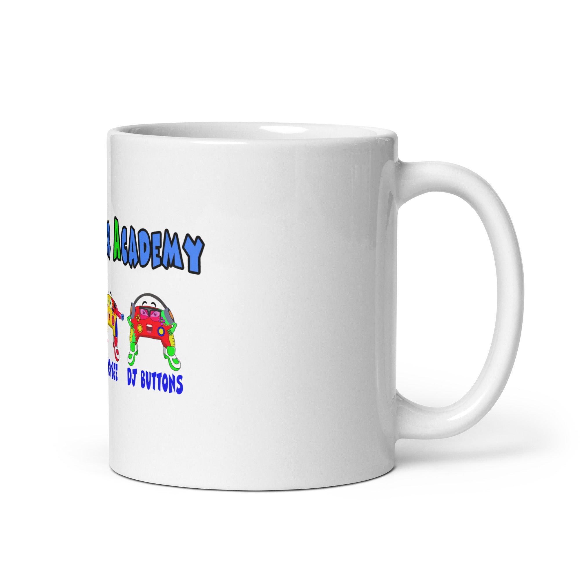 White glossy mug