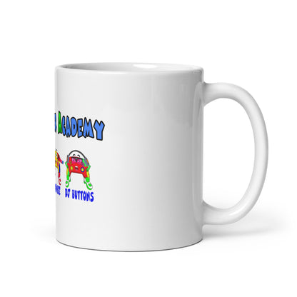 White glossy mug